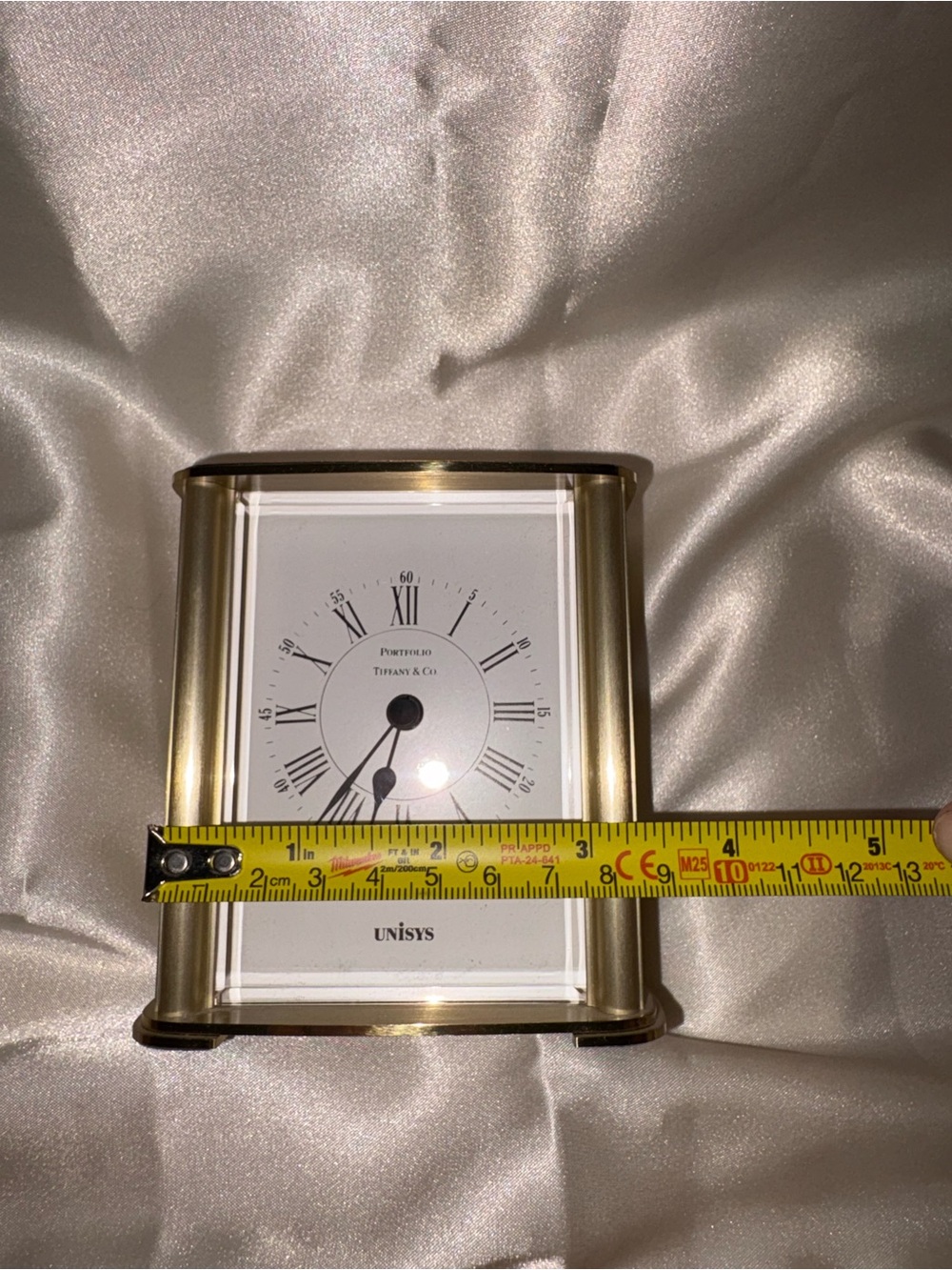Tiffany & Co. Gold-Tone Brass Desk Clock✨ - Picture 5 of 16